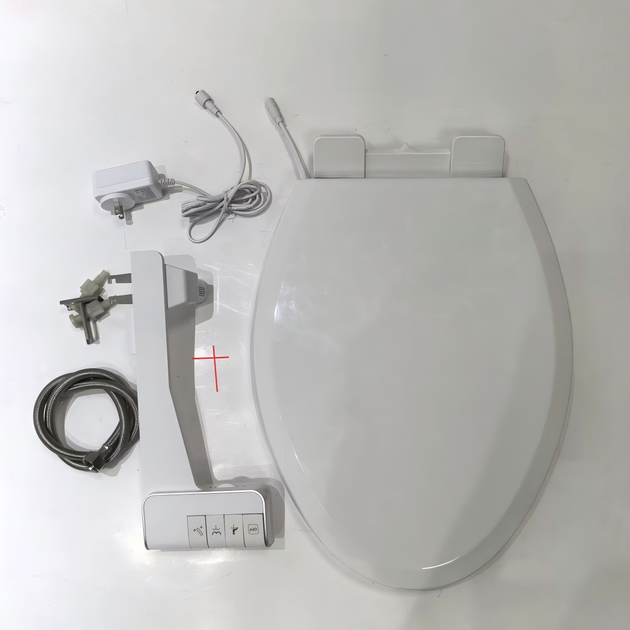 Economy heated bidet toilet seat with one-touch quick-release--S015-J026-02