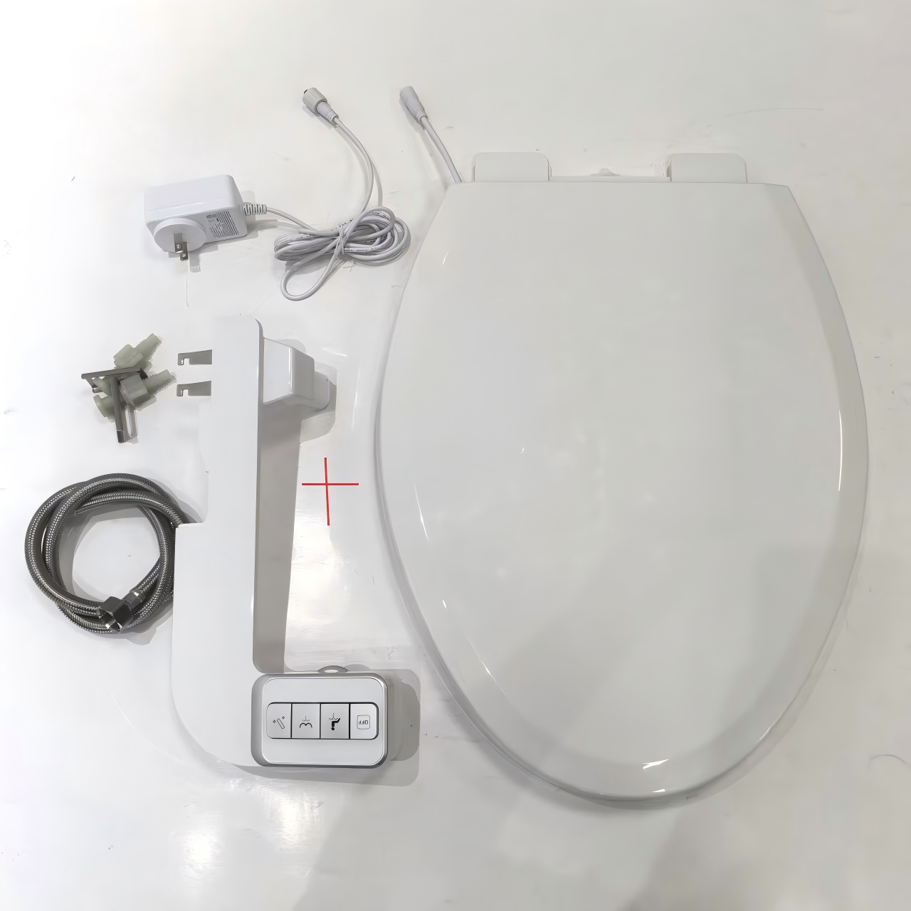 Economy heated bidet toilet seat with one-touch quick-release--S015-J024-02